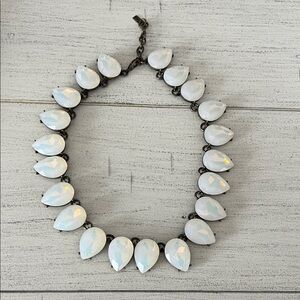 BaubleBar White Teardrop Necklace